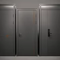 Gray Security Doors with Single and Double Panel Styles Modern Design and Secure Lock Systems