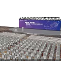 International Education Innovation Forum Conference Hall With Stage Large Screen Lighting And Seats