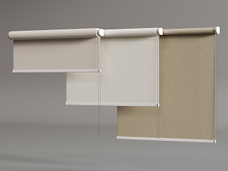 fabric pull curtain 3d model