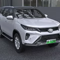 White Toyota SUV Featuring Modern Front Grille And Sleek Body Design