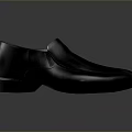 Black Leather Slippers With Comfortable Soft Sole For Modern Indoor Daily Wear