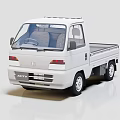 White Honda ATV Truck Model With Simple Design And Open Bed