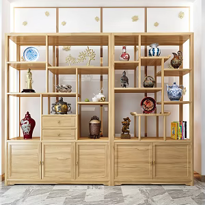 New Chinese Ancient Frame Elm Ancient Frame 3d model