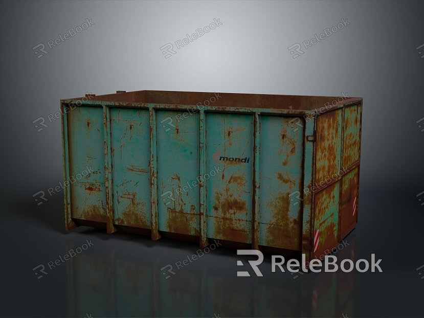 Container Cargo Box Cargo Box Trunk Box Luggage Leather Box Leather Box Container model