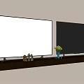 TVs With Snowy Mountain Display And Decorative Items On Black Shelf Against Light Wall