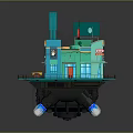Department Store Grocery Shop Flying Store Daily Store 3d model