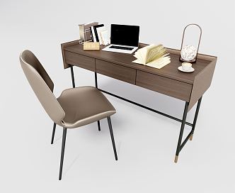 Modern Desk and Chair Desk and Chair Combination Office Desk and Chair 3d model