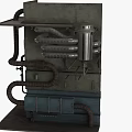 Industrial Metal Pipes Structure With Multiple Connected Tubes And Equipment