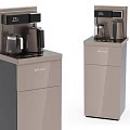 Modern Standing Household Electrical Appliances Black And Beige Finish With Water Dispenser Features