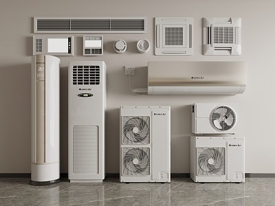 modern air conditioning 3d model