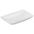 White Square Ceramic Washbasin With Sleek Modern Design For Bathroom