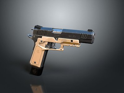 pistol semi-automatic pistol automatic pistol modern weapon hot weapon hot weapon gun military 3d model