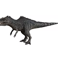 Realistic Dinosaur Model With Spiked Back Sharp Teeth And Textured Skin In Standing Posture 3d model
