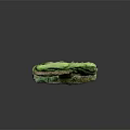 Natural Landscape Model Featuring Green Grass Stone Walls And Pathway Details