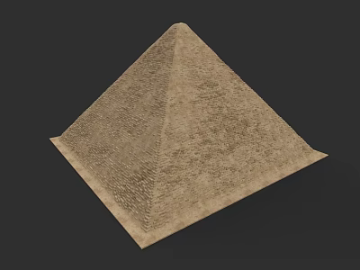 Historic European Architecture With Pyramidal Stone Structure And Detailed Textured Surface 3d model