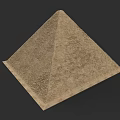 Historic European Architecture With Pyramidal Stone Structure And Detailed Textured Surface