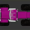 Pink Monster Truck With Large Wheels And Bold Exterior Design