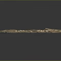 Ancient Landscape Scene With Village Settlements And Mountainous Terrain Texture