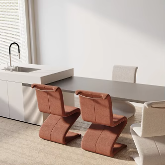Modern table combination 3d model