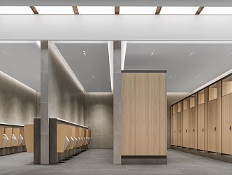 Public toilet Modern toilet 3d model