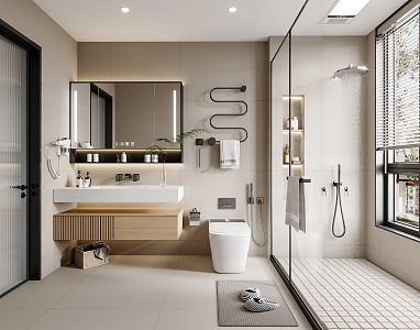 Modern toilet 3d model