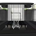 Modern Community Landscape Community Entrance Landscape Entrance Door Head 3d model