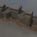 Prison Governor's Office Prison High Wall Detention Center Low Face Number Low Model Simple Model Game Sub-era Film and Television Level Super Realistic High Precision 3d model