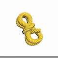 Industrial Equipment Yellow Spiral Coiled Cable Rope For Heavy Duty Use