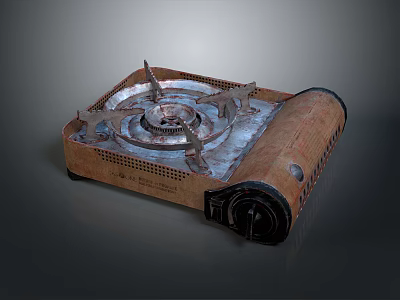 Portable Foldable Gas Stove With Metal Burners For Outdoor Camping Travel Use 3d model