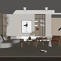 Modern Living Room Interior With Sofa Coffee Table And Floor Lamp