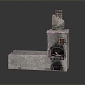 INDUSTRIAL LOFT CHIMNEY FOR HEATING 3d model