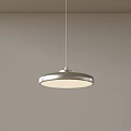 Sleek Modern Pendant Light with Circular Design and Metallic Shade for Interior Decor