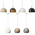Stylish Pendant Lights With Various Colors And Modern Dome Designs For Home Decor