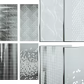 Decorative Wall Panels Showcasing Various Textured Patterns And Modern Design Styles 3d model