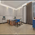 Beauty Hair Salon Modern Reception Area With Colorful Cushioned Sofas And Chandelier