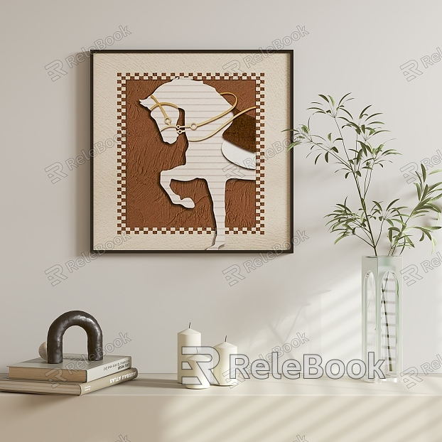 Modern Horse Hanging Painting model