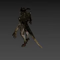 3D Rendered Mythical Dragon Head With Horns Sharp Teeth And Scales