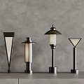 Modern Outdoor Lights With Various Metal Designs And Unique Lamp Shades