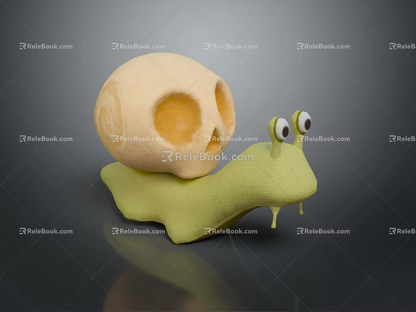 Snail Cartoon Snail Small Snail Reptile Cold Blooded Animal Reptile 3d model