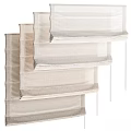 Soft Linen Curtains With Natural Fabric And Neutral Tone In Layered