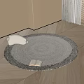 Round carpet 3d model