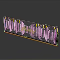 modern memory chip memory computer peripherals electronic products 3d model