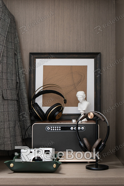 Modern radio radio speaker decoration model