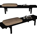 Modern Bed End Stool Bench Shoe Stool Cushion Decoration Bench Log Bench Low Table Long Table 3d model
