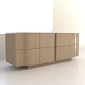 Modern Wooden TV Cabinet With Smooth Design And Storage Doors For Home Living
