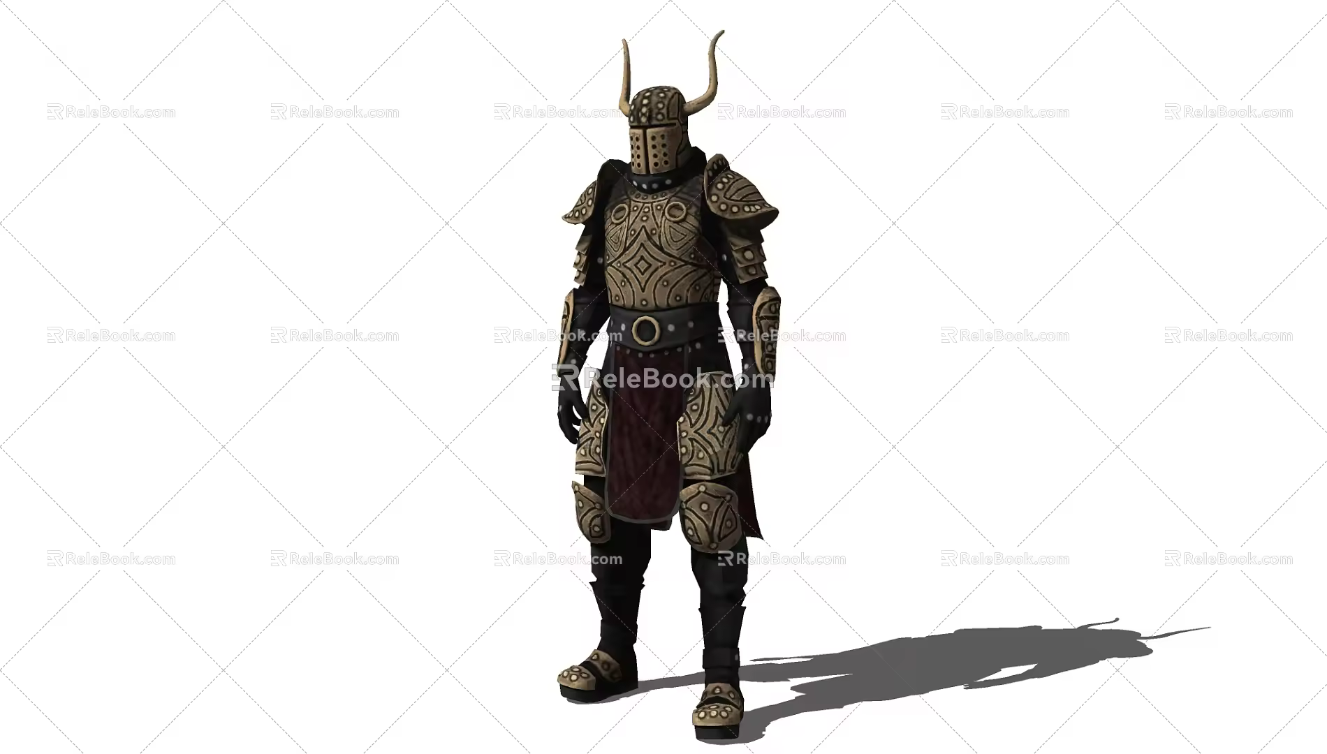 Modern Game Character Medieval Knight 3d model
