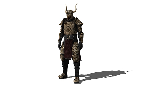 Modern Game Character Medieval Knight 3d model