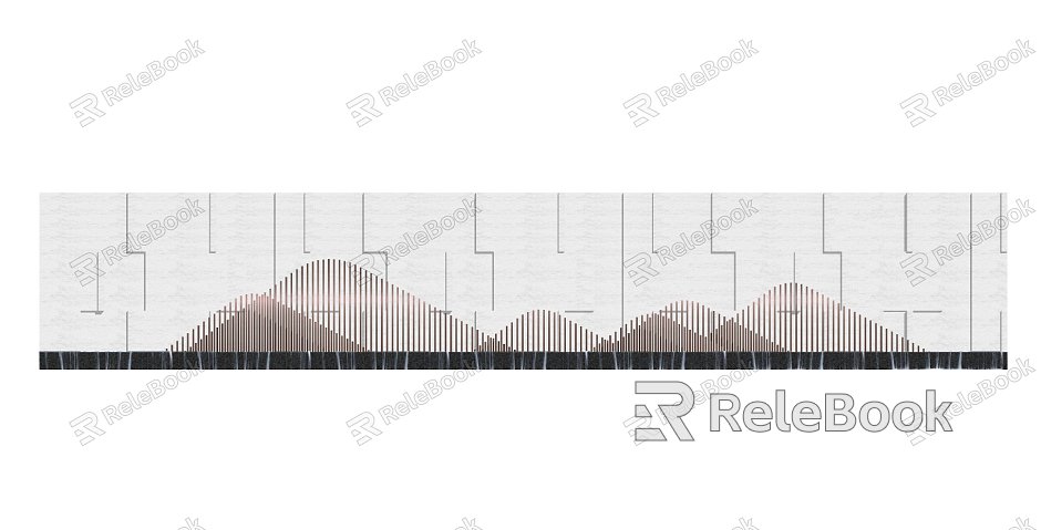 Modern Landscape Wall Landscape Wall Mountain model