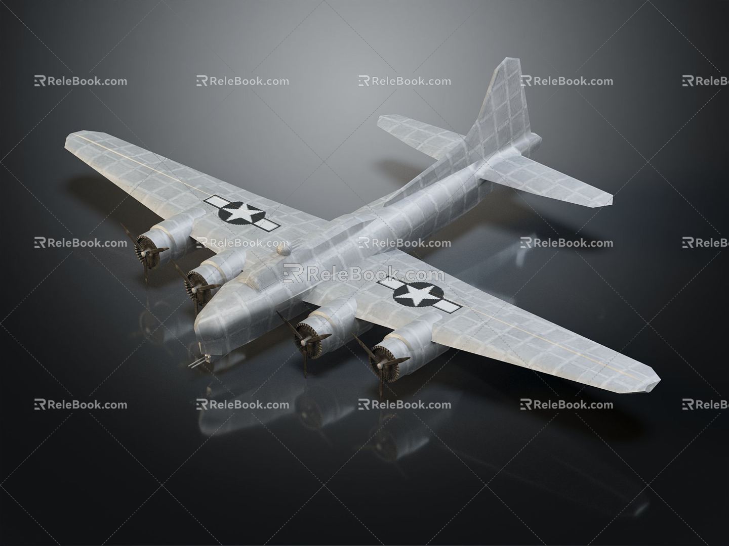 Modern Fighter Aircraft Old World War II Aircraft 3d model