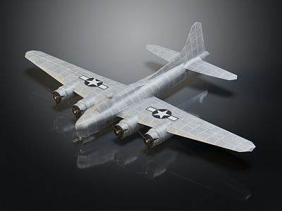 Modern Fighter Aircraft Old World War II Aircraft 3d model